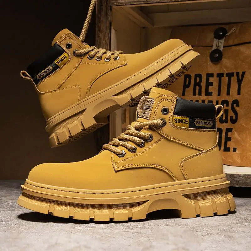 Herren Lederstiefel – Bequeme Retro Boots für Männer