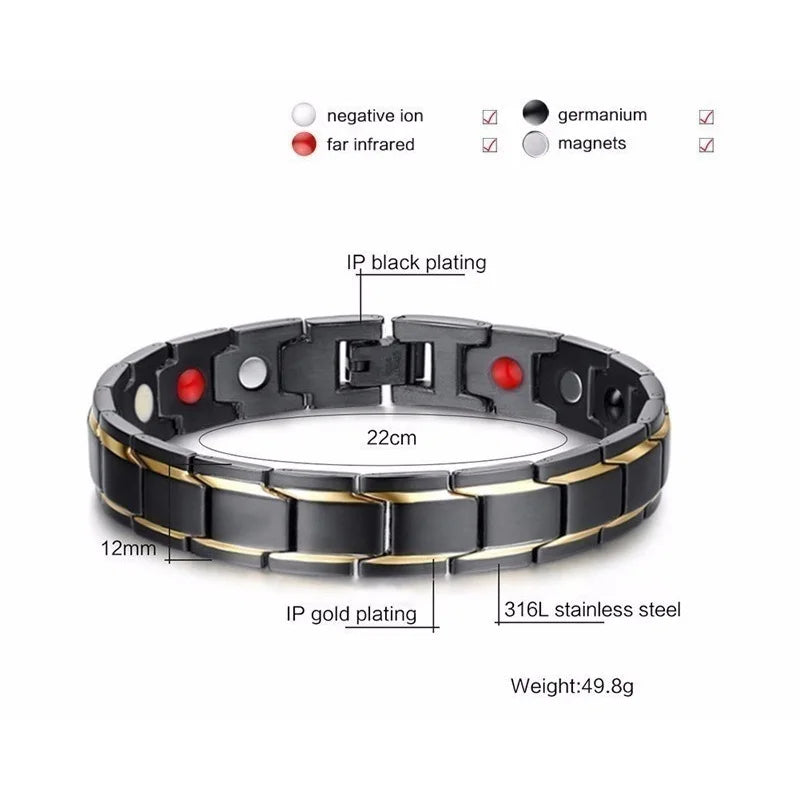 Magnetisches Edelstahlarmband für Herren – Moderner und anspruchsvoller Stil