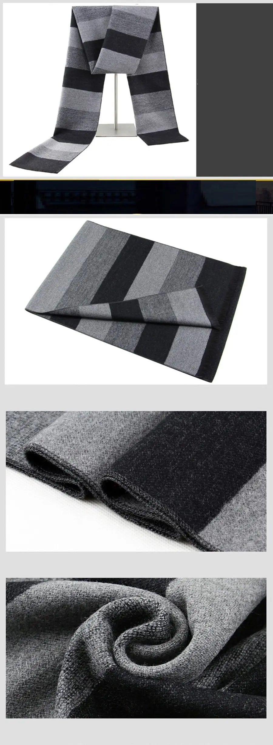 Men’s Modern Patterned Scarf – Style and Sophistication