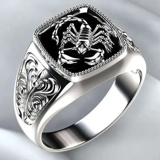 Scorpion Signet Ring – Bold Zodiac Power