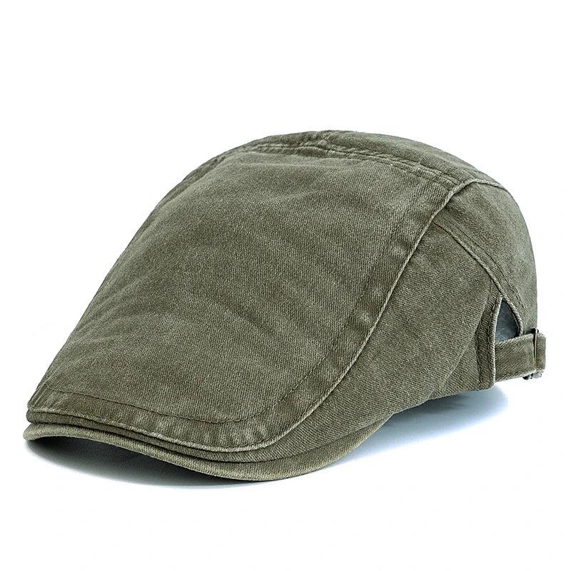 Men's Washed Cotton Beret