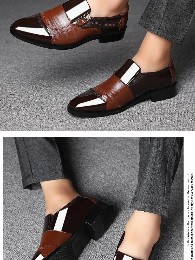 Formelle Lederschuhe für Herren – spitze Zehenpartie, lässige Luxus-Herrenschuhe für Herren