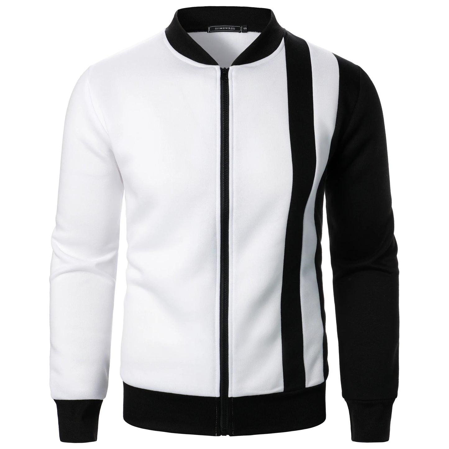 Men’s Sport Jacket with Contrasting Design and Slim Fit