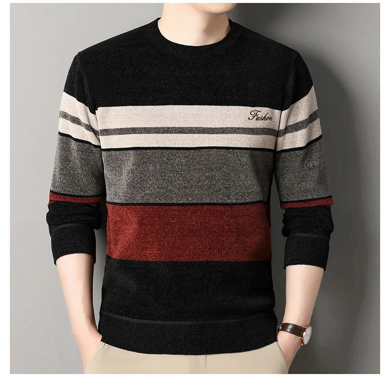 Men’s Multicolor Striped Sweater