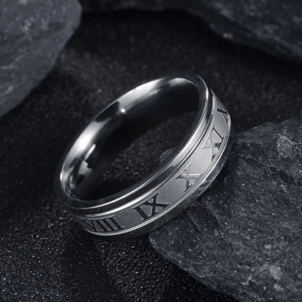 Roman Numeral Band Ring – Classic Style Reimagined