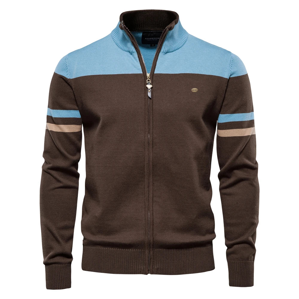 Modern Zip-Up Knit Sweater – Comfortable & Stylish Fit