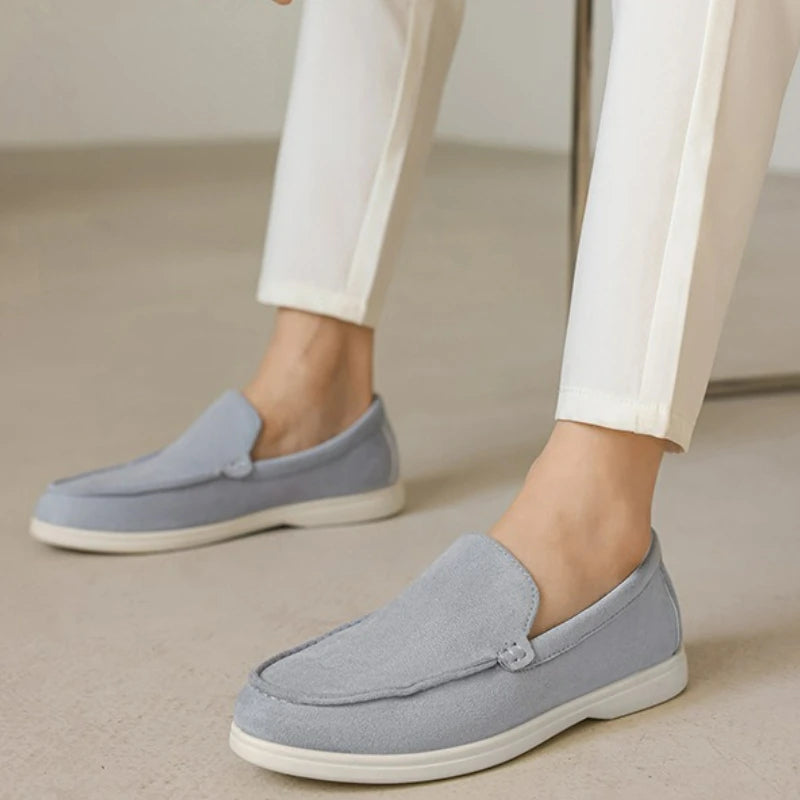 Loafer aus Leder und Wildleder – Klassischer britischer Stil, Herrenschuh