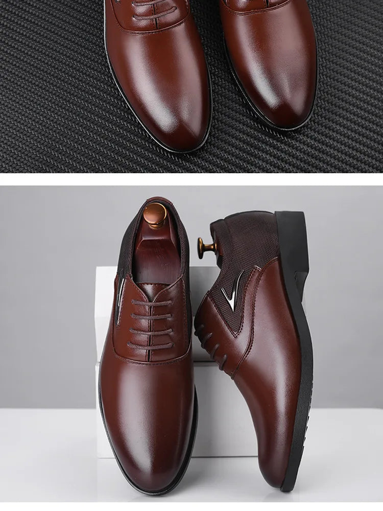 Herrenschuhe – Klassisches Freizeitleder, weich und formell