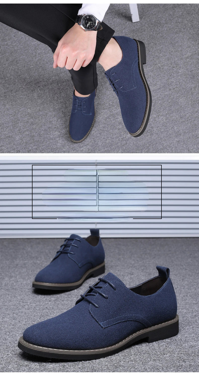 Herren Freizeitschuhe - Wildleder mit Schnürsenkeln