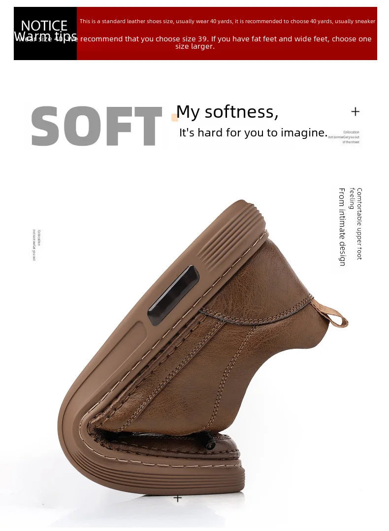 Men's Versatile Casual Shoes - Ultra Soft Leather and Pleasure