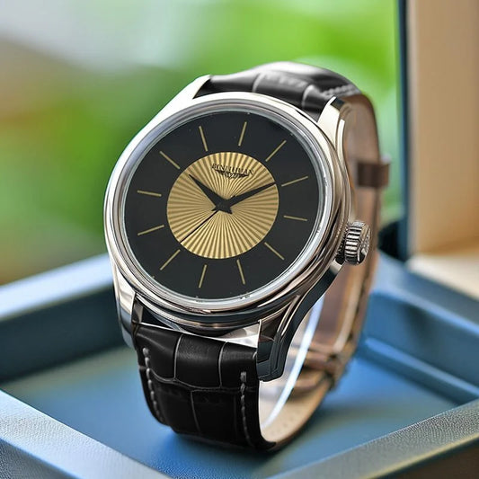 Luxury Brand Men's Business Waterproof Quartz Leather Wrist Watch