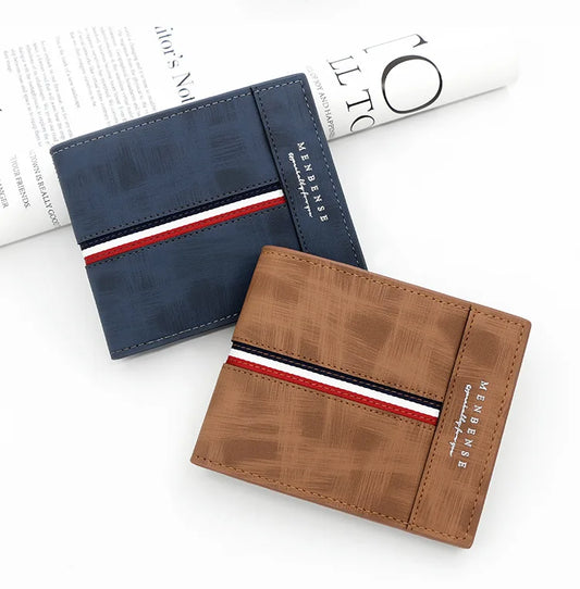 European Style Wallet with Tricolor Detail