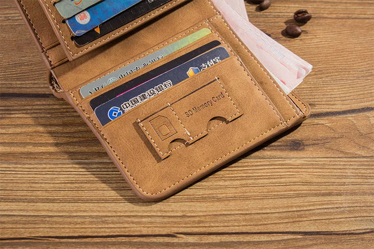Men’s Synthetic Leather Wallet – Classic and Functional Design