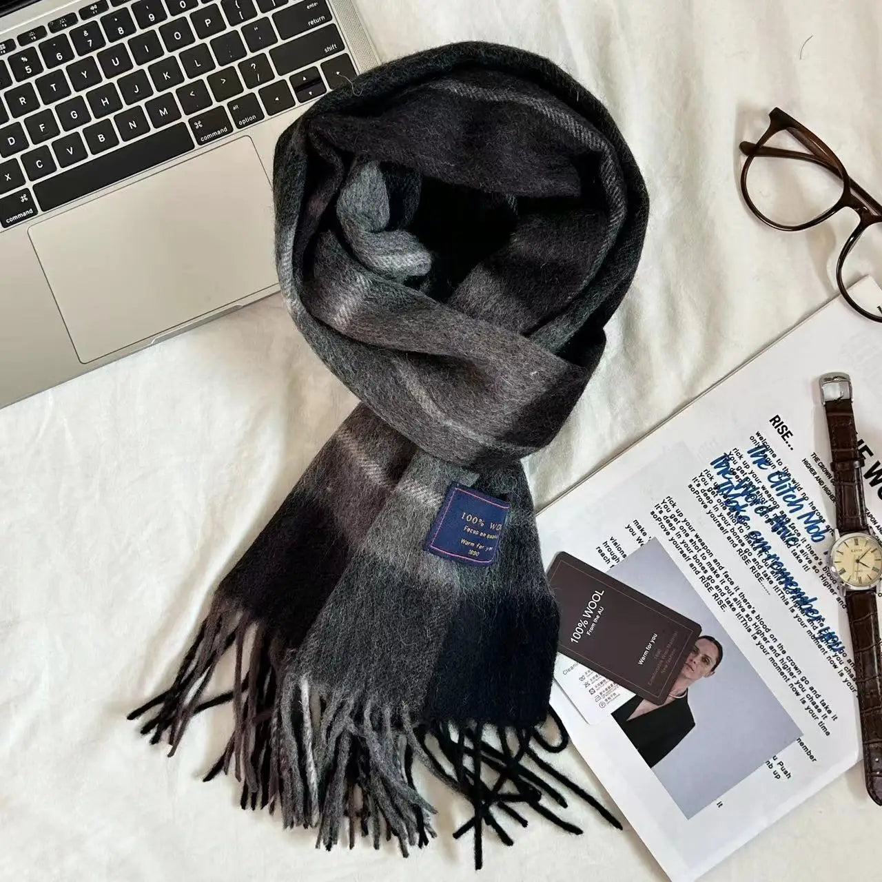 Men's wool scarf - British versatile