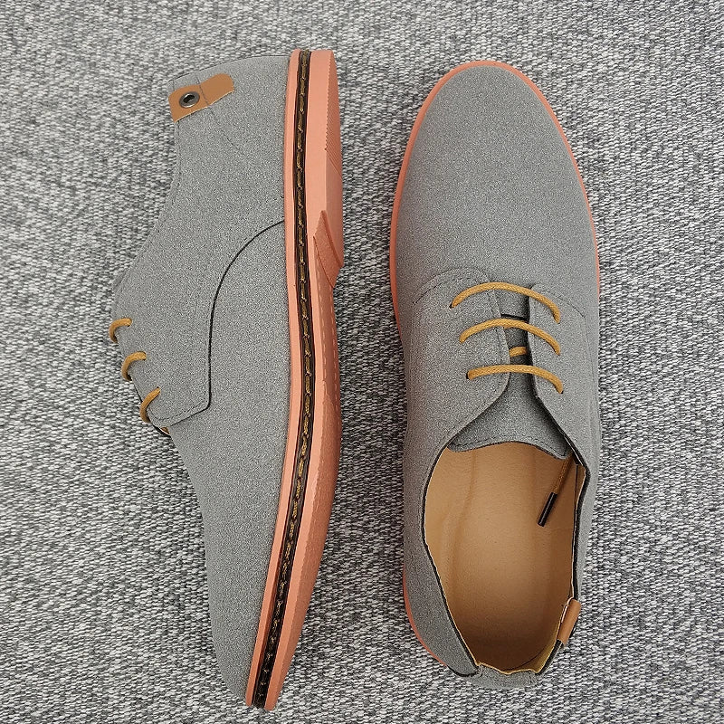 Oxford-Schuhe aus Wildleder und Leder für Herren – klassische Freizeitschuhe