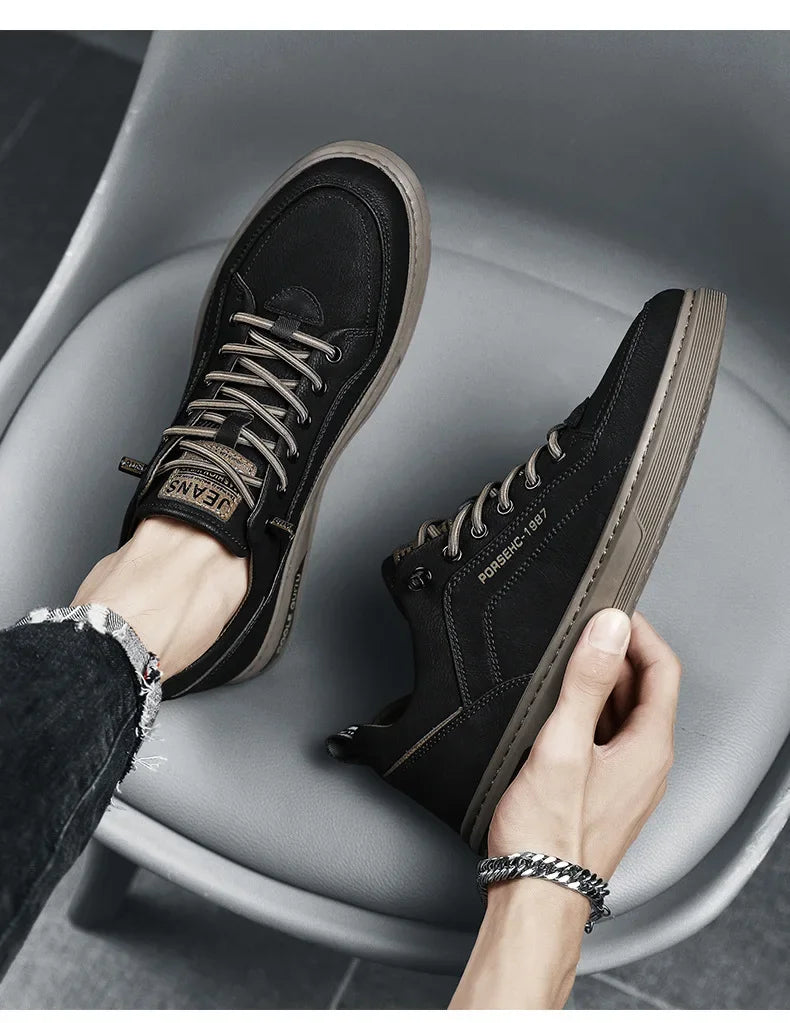 Men's Shoes - Men's Leather Casual, Fashion Sports Shoes