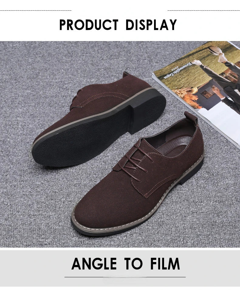 Herren Freizeitschuhe - Wildleder mit Schnürsenkeln