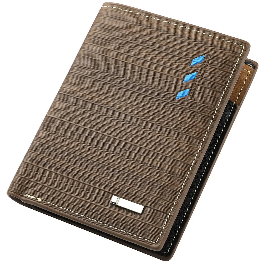 Men’s Premium Textured Wallet with Two-Tone Interior