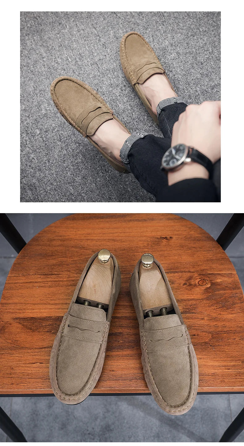 Frühlings-Loafer für Herren – Wildlederschuhe, weich und hochwertig