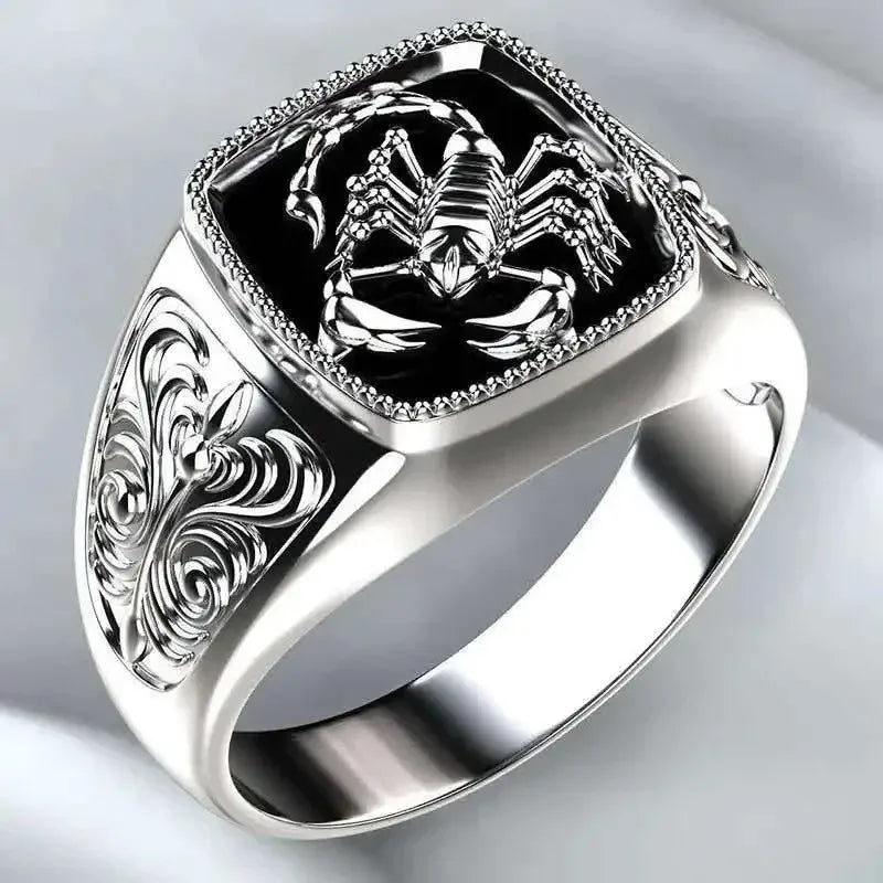 Scorpion Signet Ring – Bold Zodiac Power