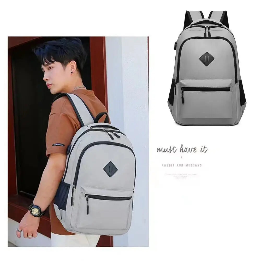 Men’s Backpack with USB Charging – Large Capacity and Durable Design