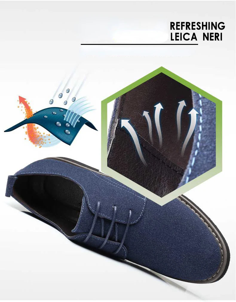 Herren Freizeitschuhe - Wildleder mit Schnürsenkeln