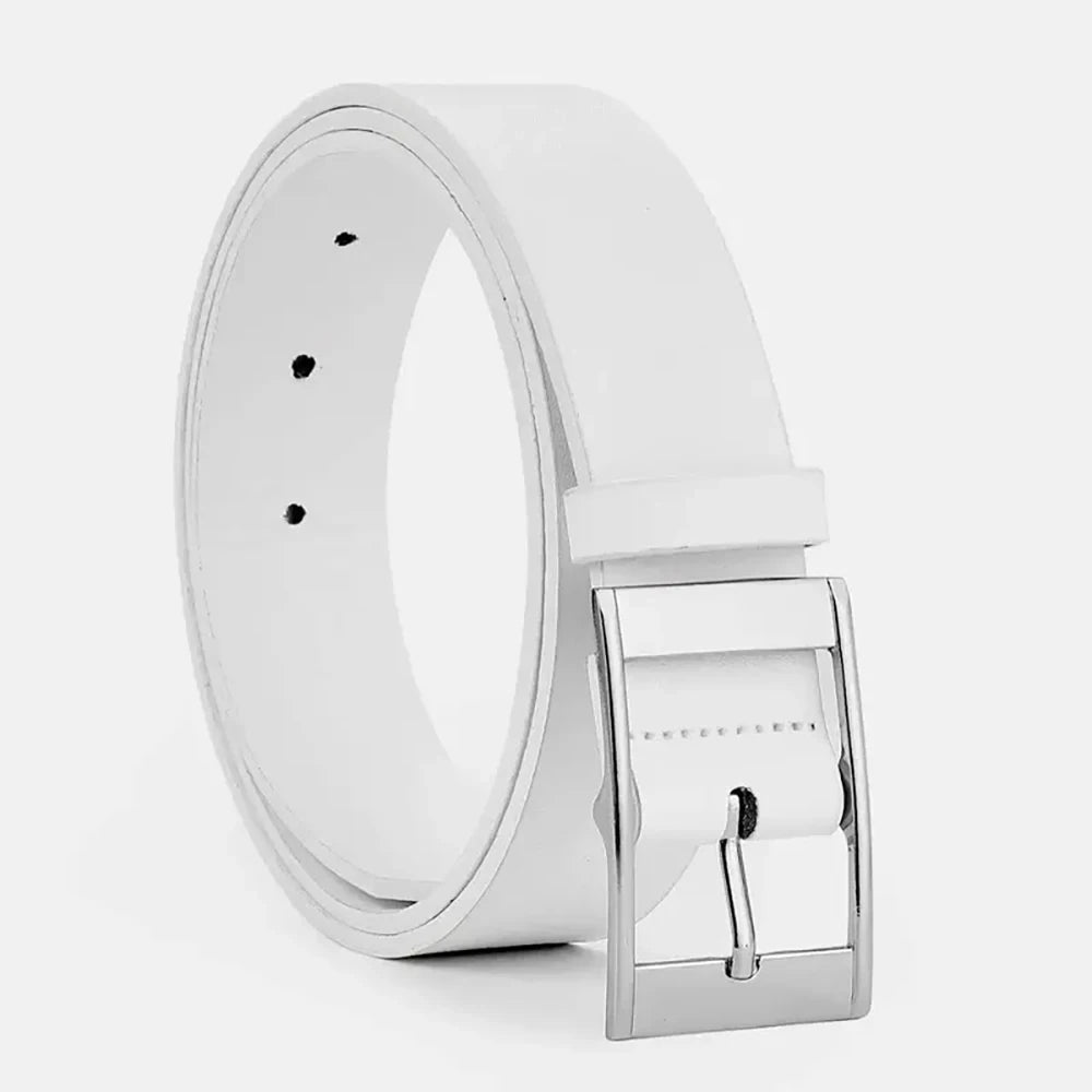 Men’s Leather Belt with Classic Buckle – Timeless and Versatile