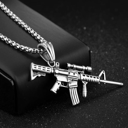 Men’s Rifle Necklace – Bold and Urban Style
