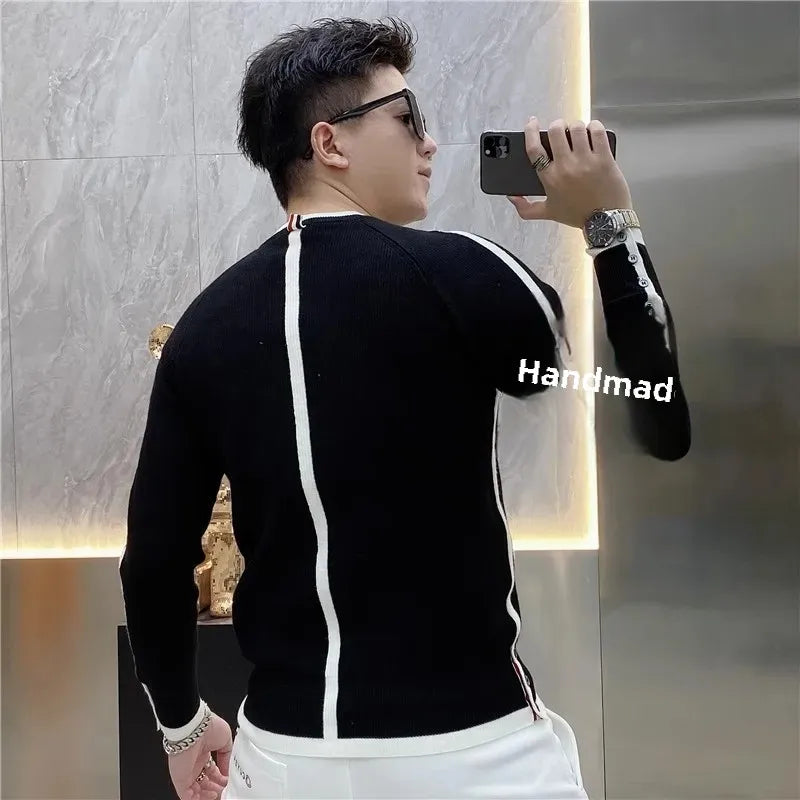 Men’s Slim Fit Knit Sweater – Minimalist Style with a Modern Touch
