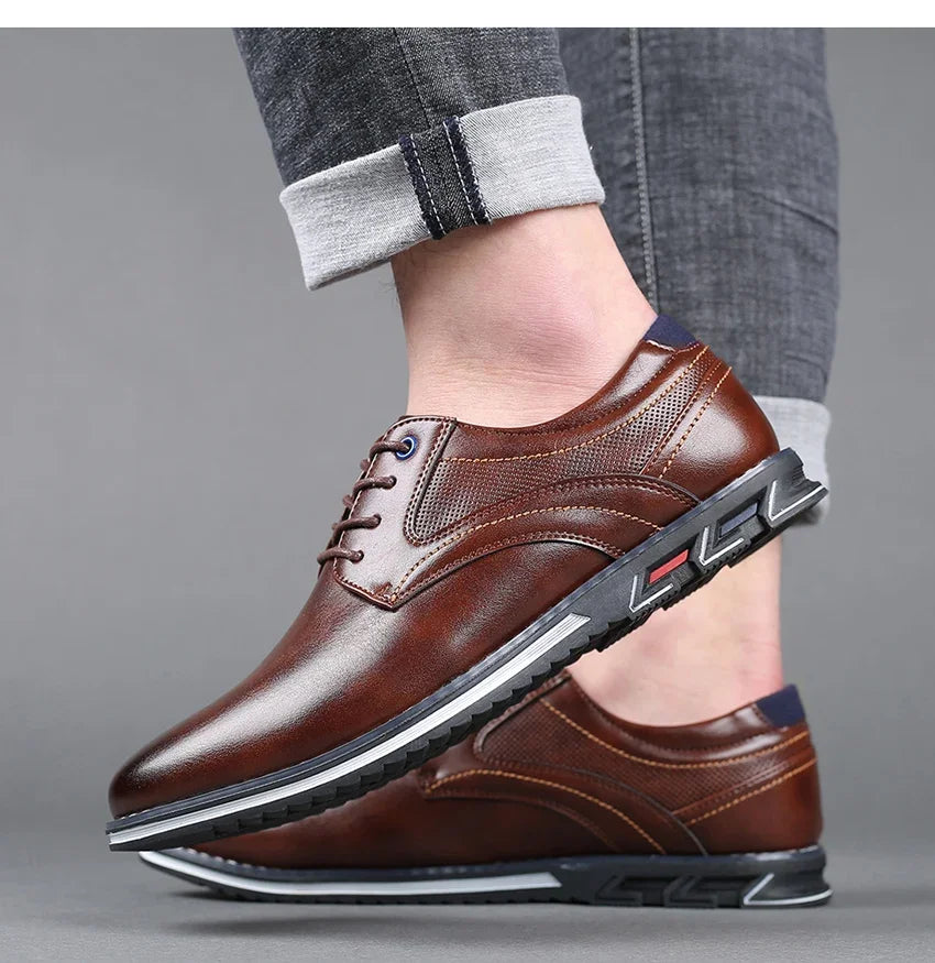 Retro Herrenschuhe - Business Brand Lederschuhe