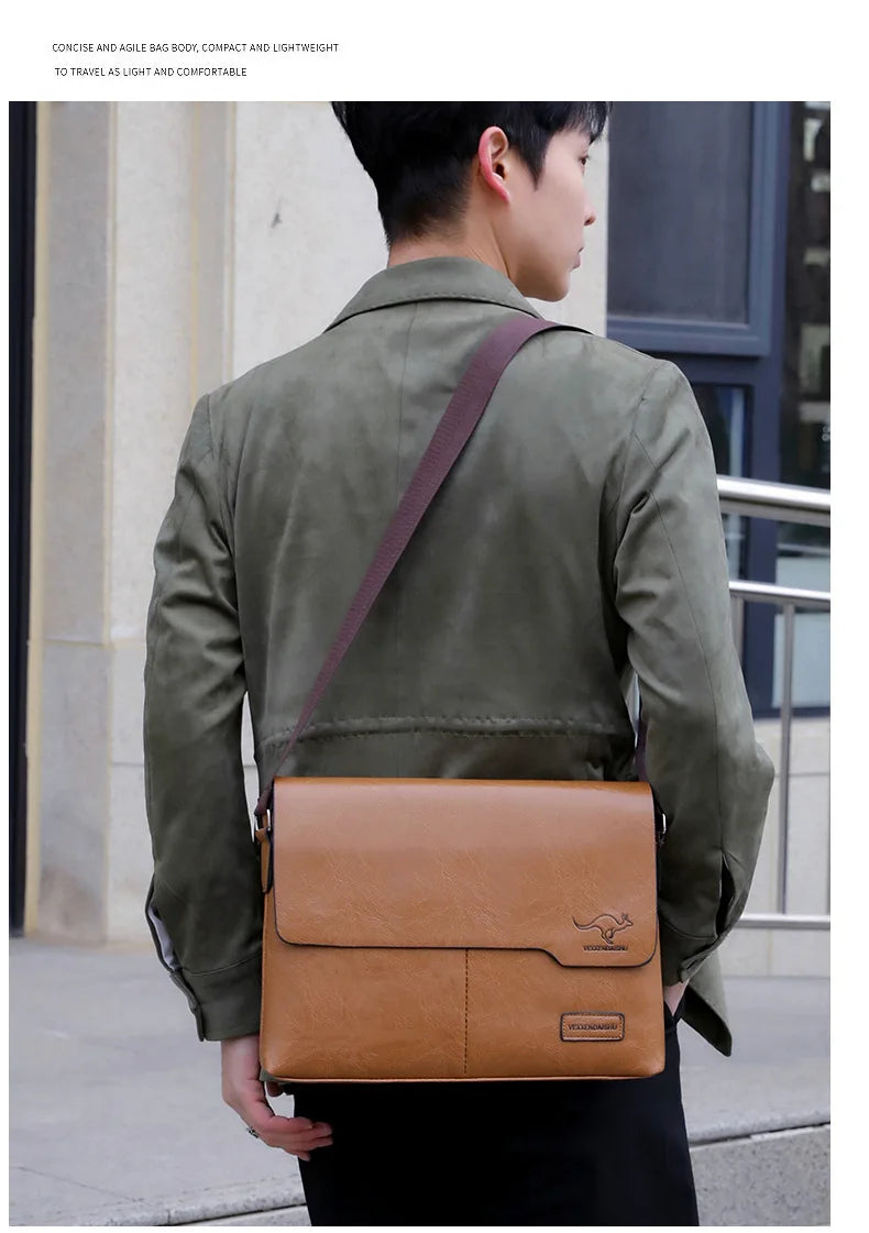Men’s Messenger Bag – Timeless Sophistication for Stylish Men | Perfect for iPad and Laptop