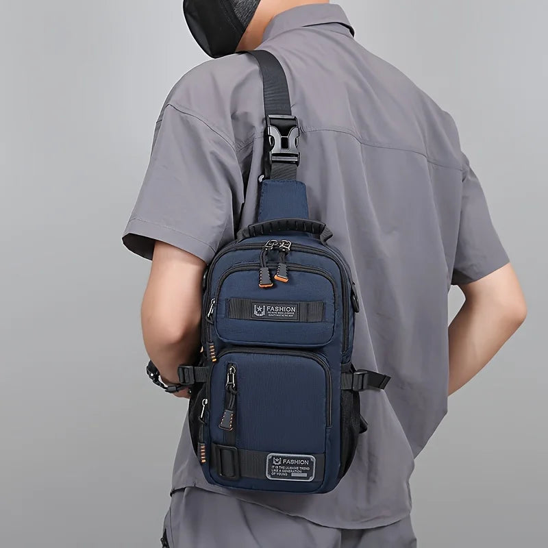Tactical Crossbody Sling Bag for Men – Multi-Pocket Urban Chest Pack for Everyday Carry and Travel