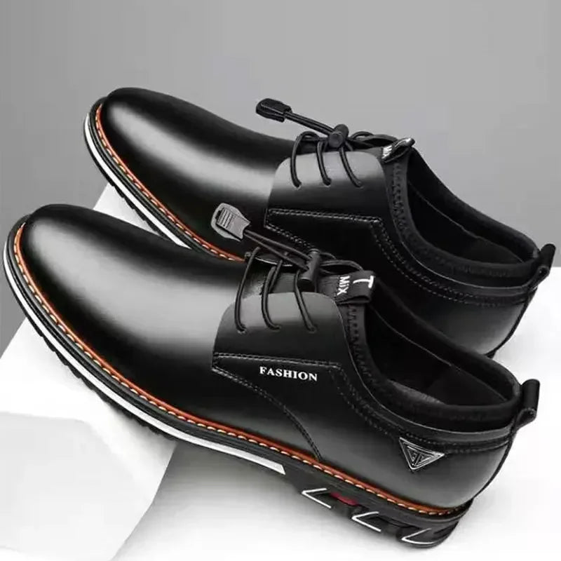 Freizeitschuhe im britischen Stil für Herren – Hochwertige Schuhe aus Kunstleder