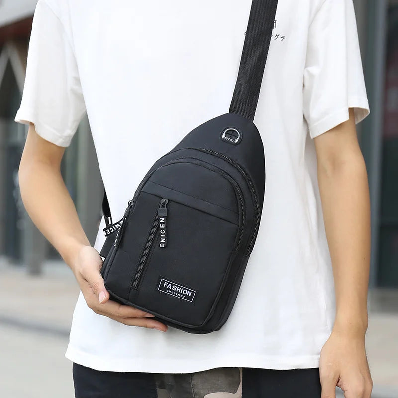 Men’s Casual Crossbody Sling Bag – Lightweight Urban Chest Pack for Daily Essentials