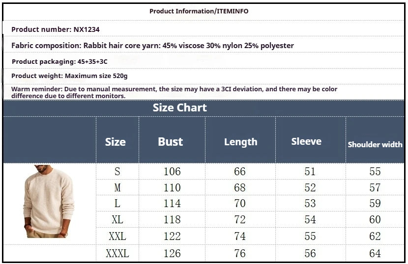 Urban Classic: Solid Color Wedge-Top Pullover Sweater for Men – Soft Knit & Stylish Fit