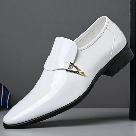 Men's Patent Leather - Business Shoes, Pointed toe