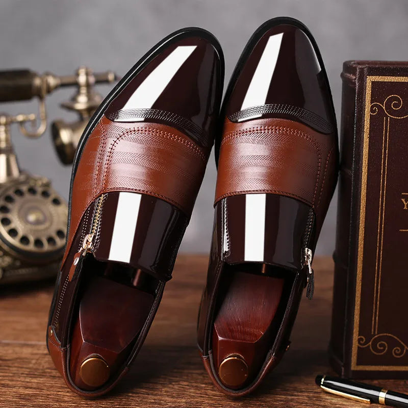 Formelle Lederschuhe für Herren – spitze Zehenpartie, lässige Luxus-Herrenschuhe für Herren