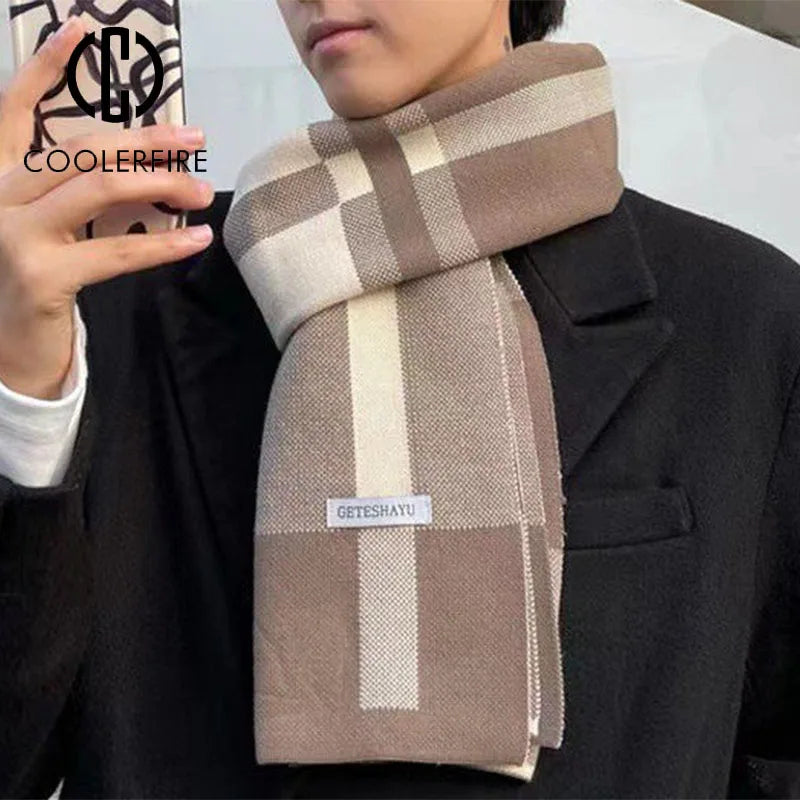 Men’s Geometric Scarf – Modern and Bold Style