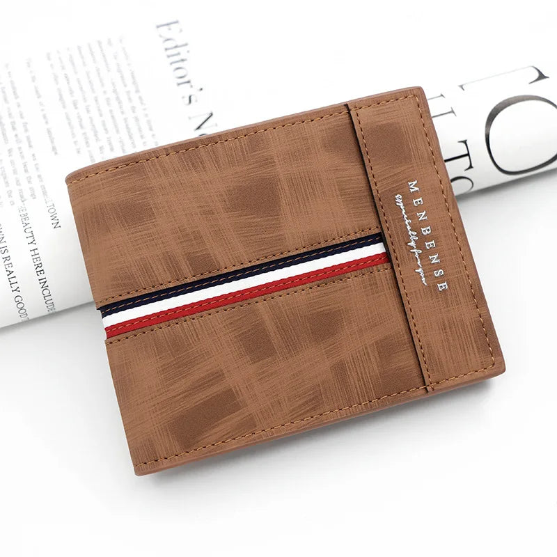 European Style Wallet with Tricolor Detail