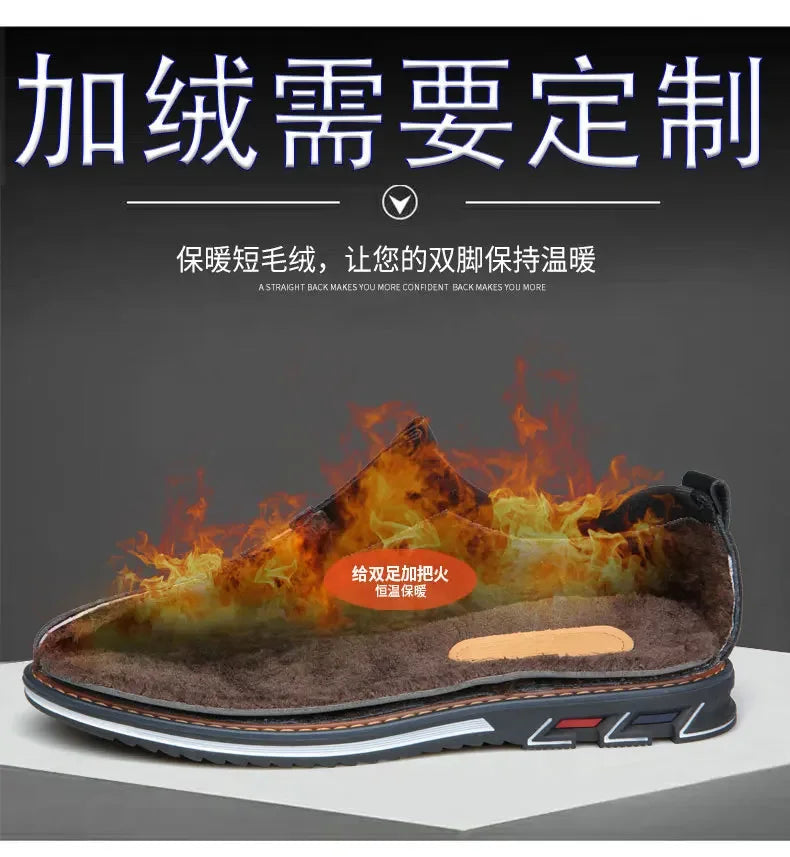 Freizeitschuhe im britischen Stil für Herren – Hochwertige Schuhe aus Kunstleder