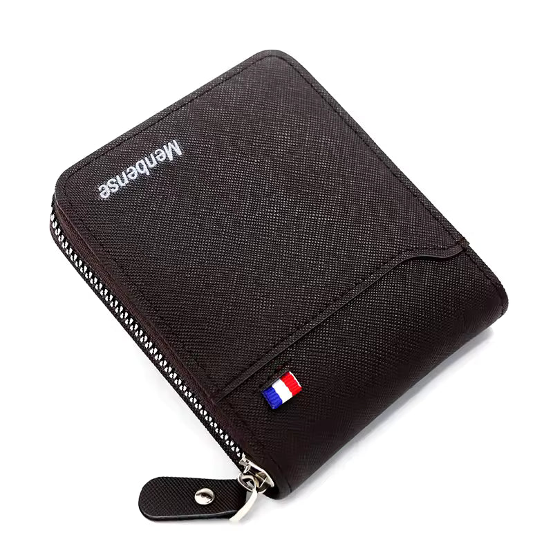 Compact Men’s Zip Wallet – Stylish & Secure