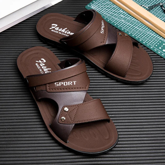 Klassische Herrensandale – Bequemer Strand-Flip-Flop, Weiche Sohle