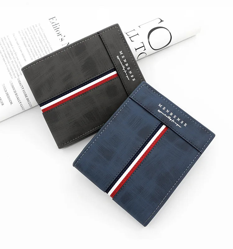 European Style Wallet with Tricolor Detail