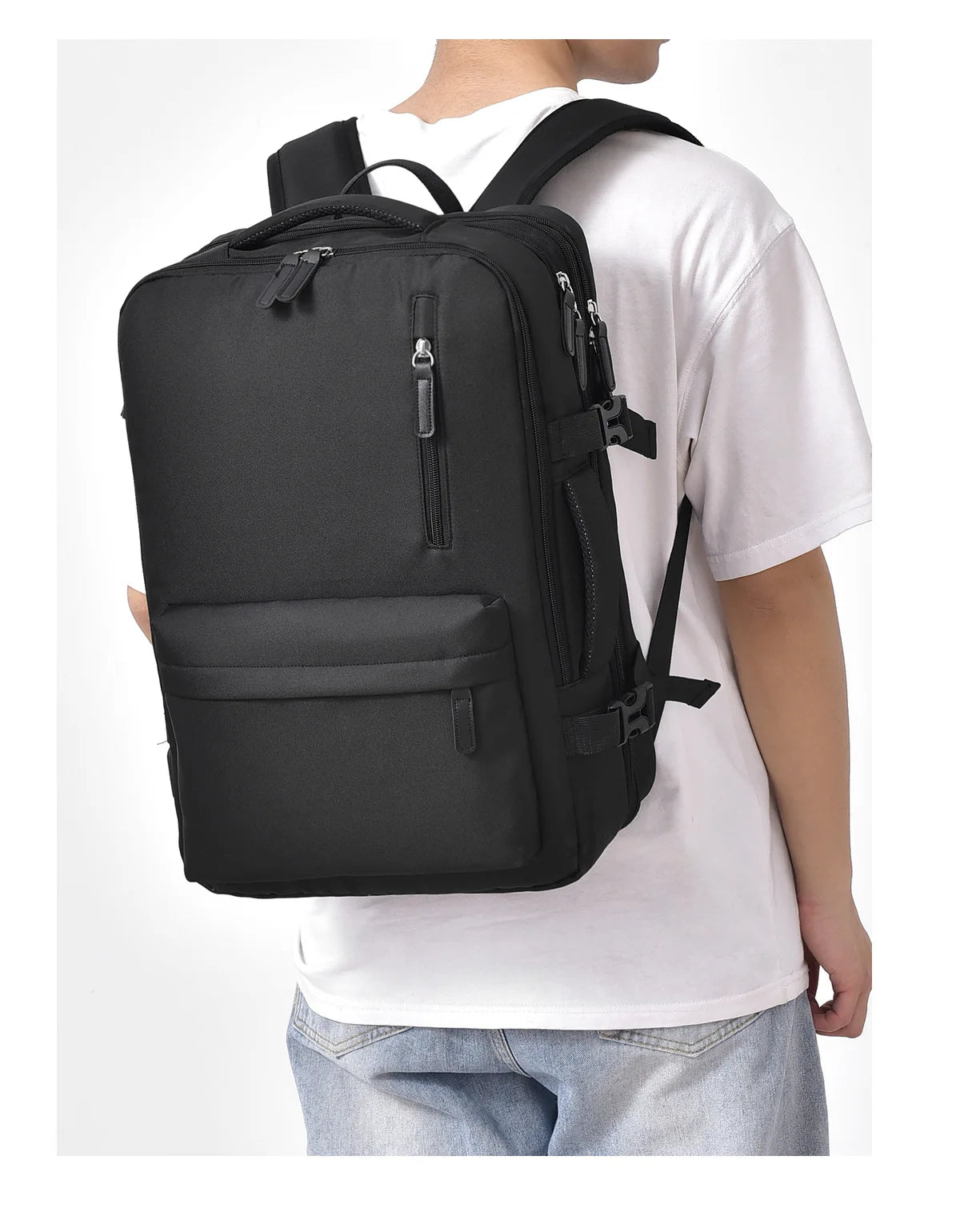 Men’s Multifunctional Backpack – Expandable, Waterproof, and Large Capacity