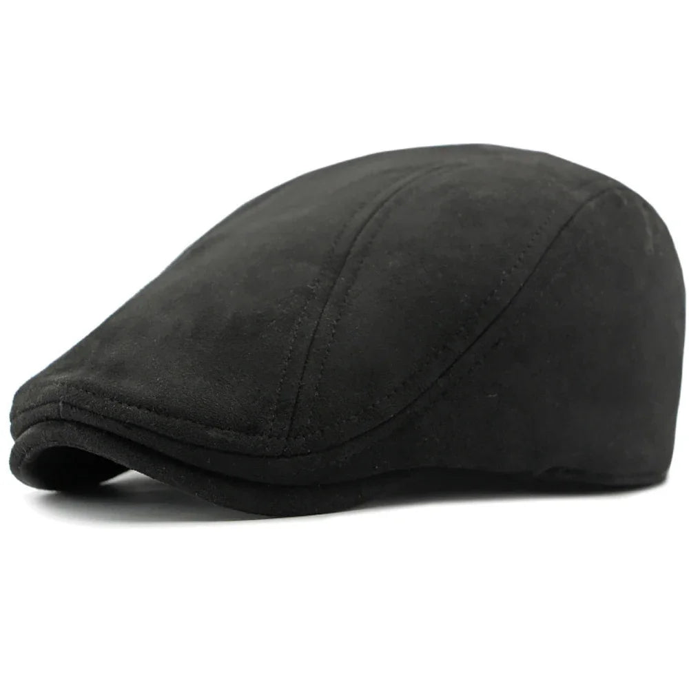 Men's Suede Beret – Elegant and Timeless Style