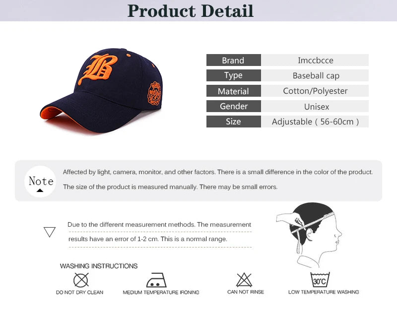 3D Embroidered Curved Brim Cap