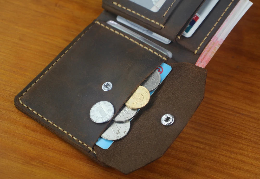 Men’s Wallet – Compact Model with Coin Pocket