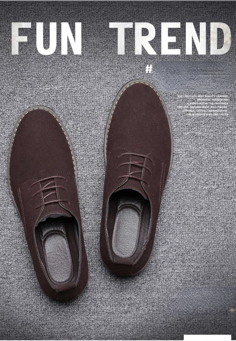 Herren Freizeitschuhe - Wildleder mit Schnürsenkeln