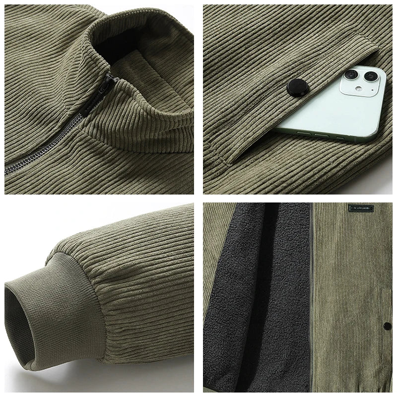 Men’s Corduroy Sherpa-Lined Jacket