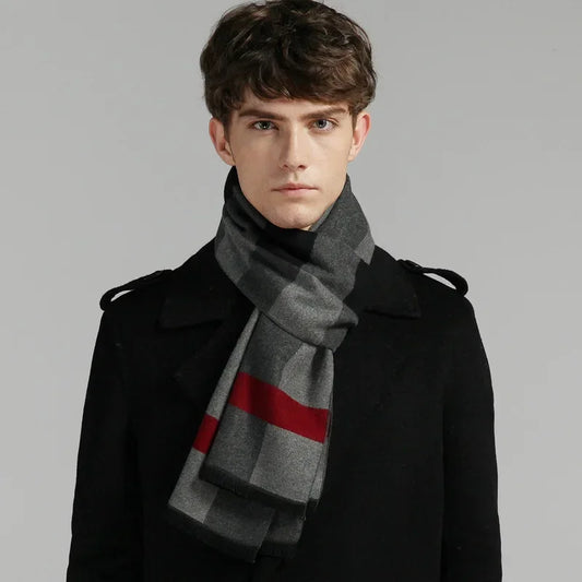 Men's Pashmina Scarf for Men, Wool Scarf for Winter.